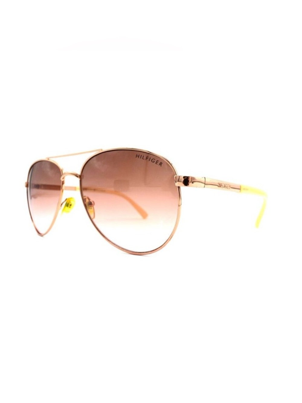 Tommy Hilfiger Lindsay Aviator Sunglasses rose Frame gold legs gradient WM OL275